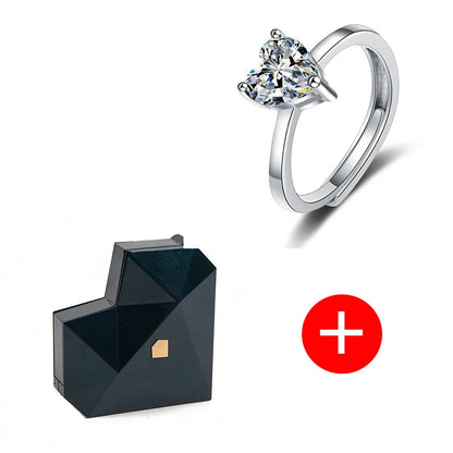 The Perfect Promise: Red Heart Ring Box & Adjustable Ring