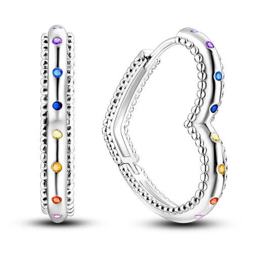 MULA 1PC Hoop Earrings Silver Plated Women Fashion Jewelry Gift For