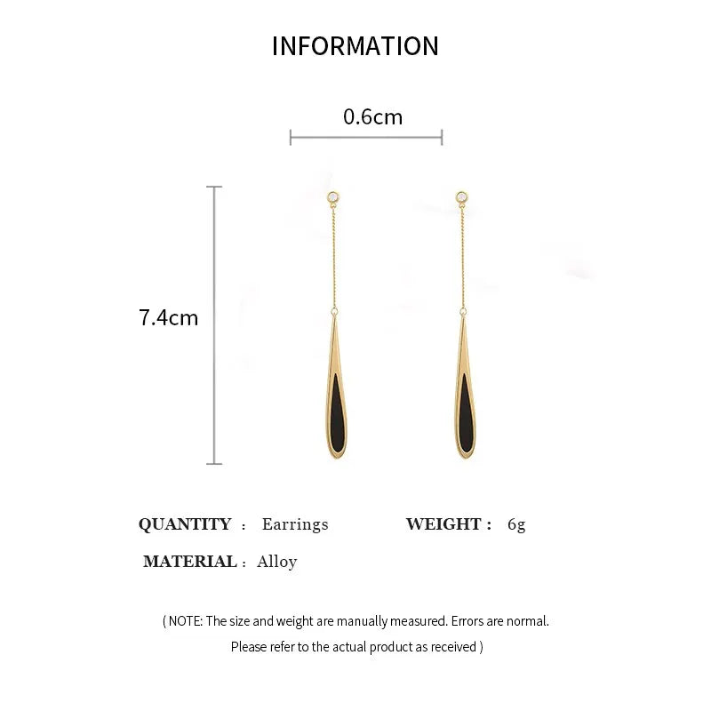 Simple Geometric Square Drop Earring For Women Korean Fashion