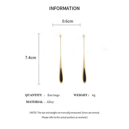 Simple Geometric Square Drop Earring For Women Korean Fashion