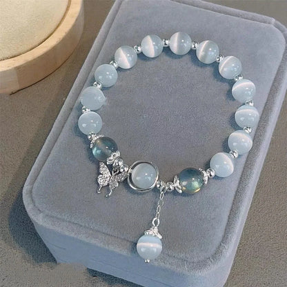 Aquamarine Crystal Star Bracelet