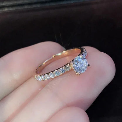 Elegant Shiny Crystal Ring