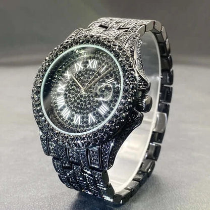 Luxury Men's Watches With Cuban Bracelet Diamond Unique Fashion Trends
