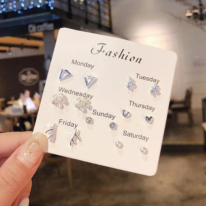 S925 Silver Mini Stud Earrings Set – Elegant, Simple & Cute Jewelry for Women & Girls™