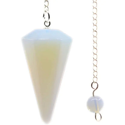 Natural Stone Quartz Agates Pendant Reiki Healing Cone Amethyst Charm Pendulum Pendants For Divination Dowsing Reiki Crystals