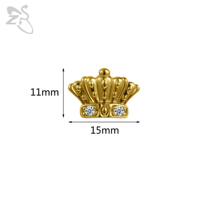 ZS 1 Set Hip Hop 18K Gold Plated Grillz Men Teeth Shiny CZ Crystal Cross Gap Grillz Colorful Zircon Top&Bottom Tooth Jewelry