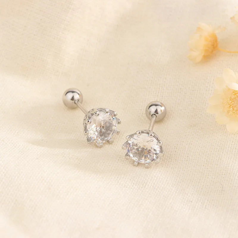 Cape Gooseberry Earrings with Gold Leaf