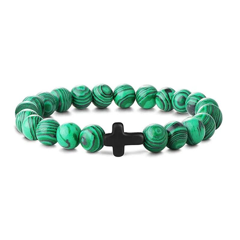 Men's Prayer Onyx Meditation Beads Bracelets