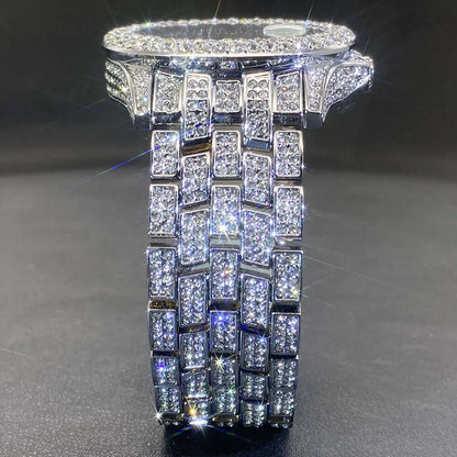 Luxury Men's Watches With Cuban Bracelet Diamond Unique Fashion Trends