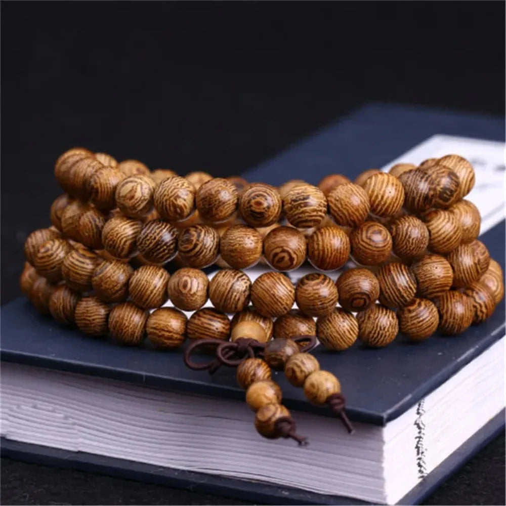 Mala Bead, Mala Bracelet, 108 Mala Bead, 8mm Mala Bracelet, Jewelry, Sandalwood Mala, Meditation Bracelet, Wrist Mala