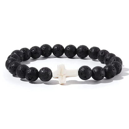 Men's Prayer Onyx Meditation Beads Bracelets