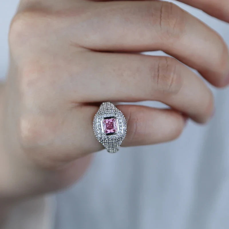 5A Cubic Zirconia  Iced Out Bling Ring