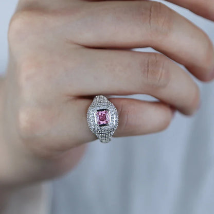 5A Cubic Zirconia  Iced Out Bling Ring