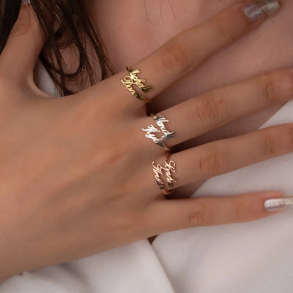 DoubleLove Name Ring – Two Names, One Heart!
