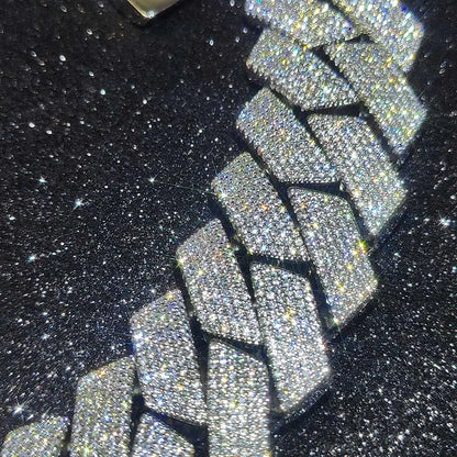 Hip Hop Jewelry Men Iced Out Chains Big Heavy 25mm Six Rows Cz Stone Cuban Link Chain High Quality Bling Necklace ﻿