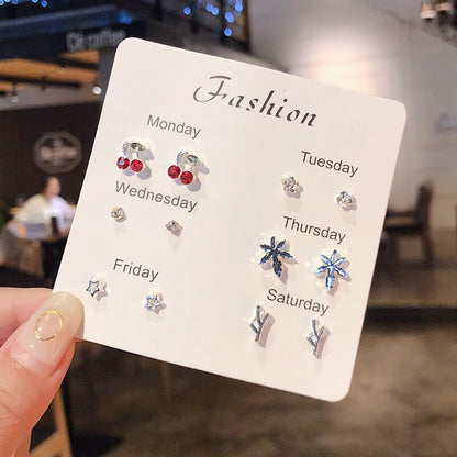 S925 Silver Mini Stud Earrings Set – Elegant, Simple & Cute Jewelry for Women & Girls™