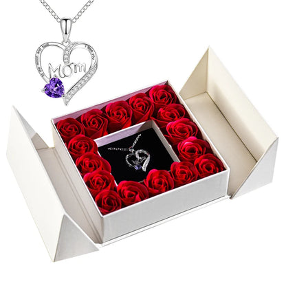 Eternal Rose Necklace & Pendant – A Gift of Timeless Beauty