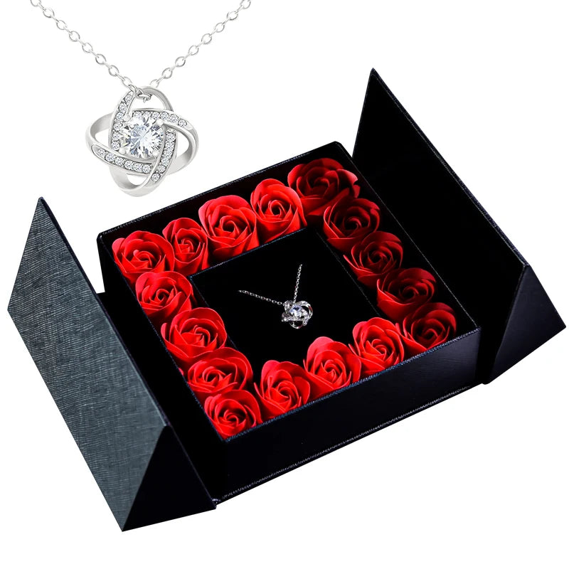 Eternal Rose Necklace & Pendant – A Gift of Timeless Beauty