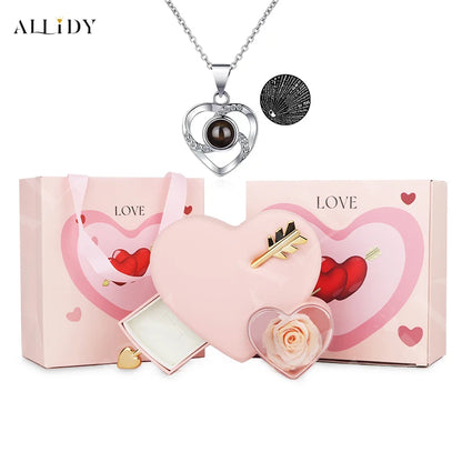Romantic Heart-Piercing Rose Jewelry Box – A Timeless Valentine’s Keepsake