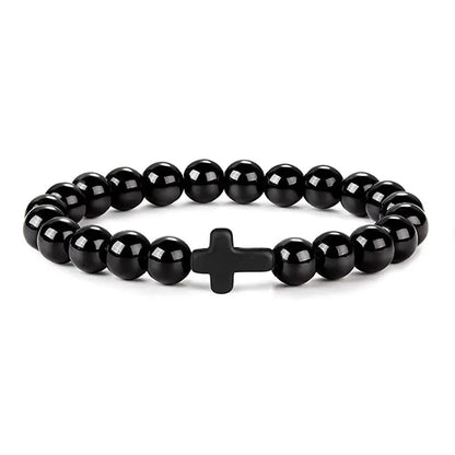 Men's Prayer Onyx Meditation Beads Bracelets