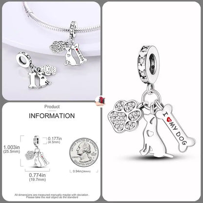 Original Fashion Camera Coffee Cup Flower Charm Beads Suitable for