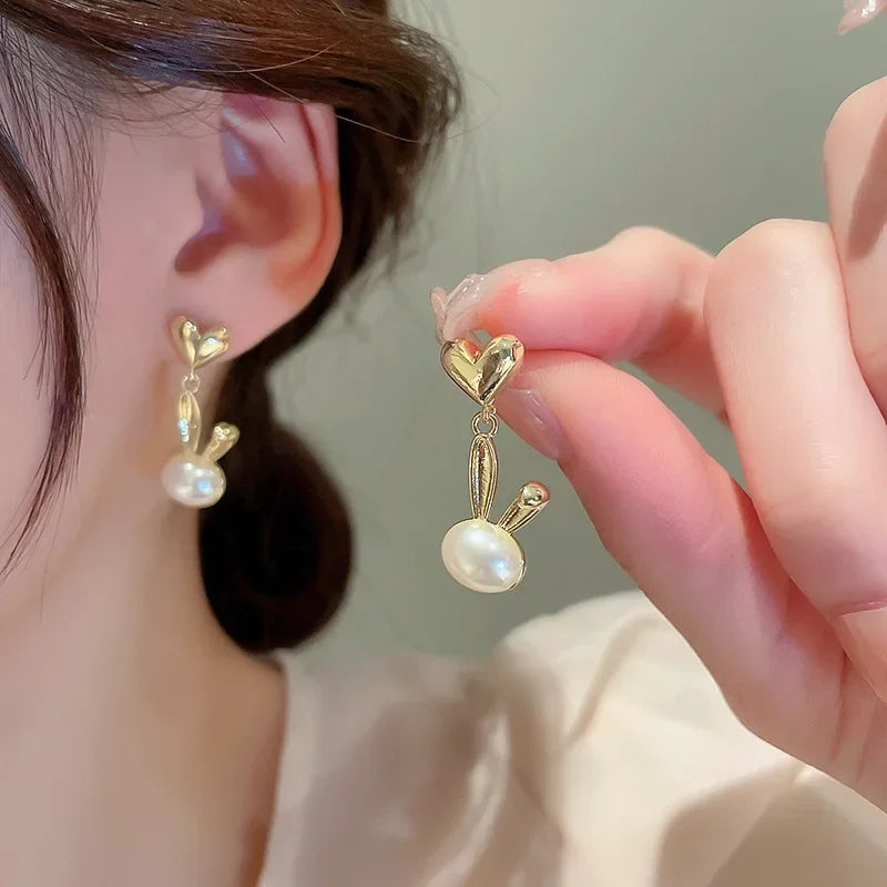 Long Tassel Pearl Earrings