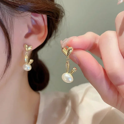 Long Tassel Pearl Earrings