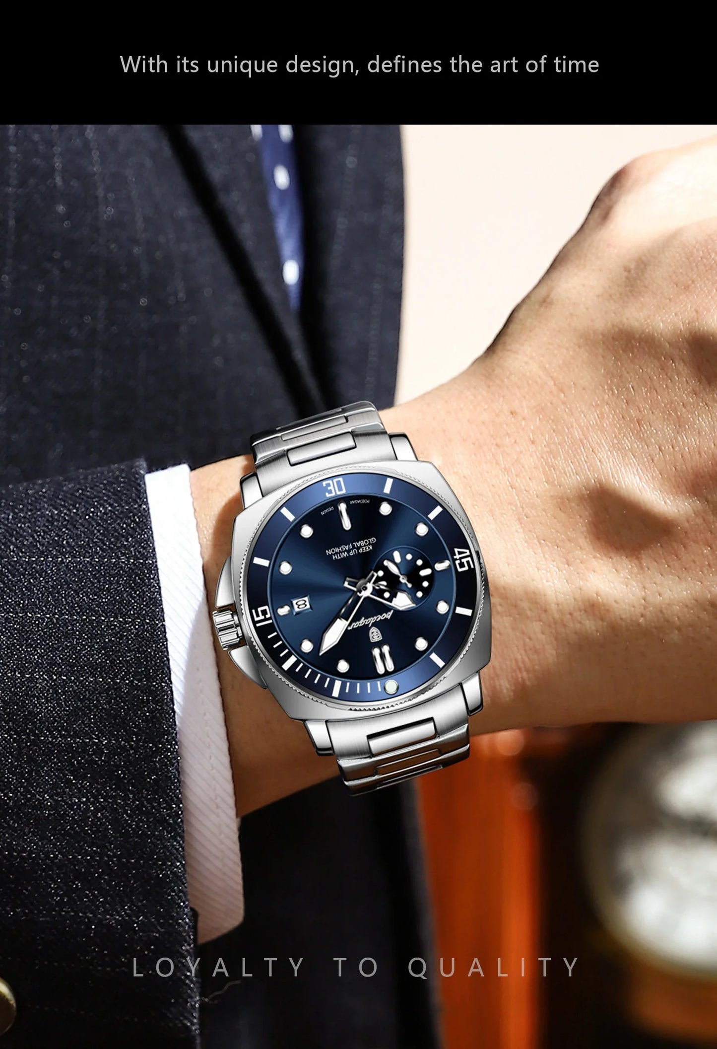 POEDAGAR SportLux® – Men’s Waterproof Quartz Watch