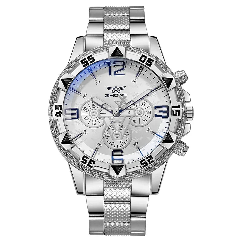 Steel Band Watch Quartz Watch Cross-border Men's Watch Waterproof