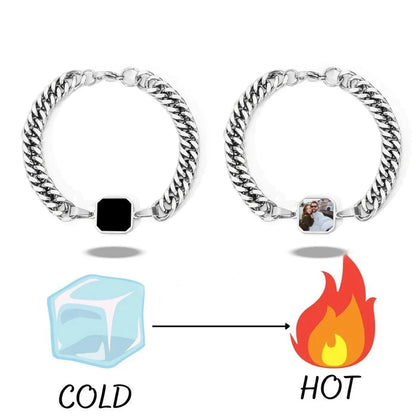 Custom Photo Heat Activated Magic Bracelet with Hidden Picture
