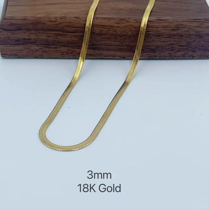 Minimalist Gold Snake Chain Necklace