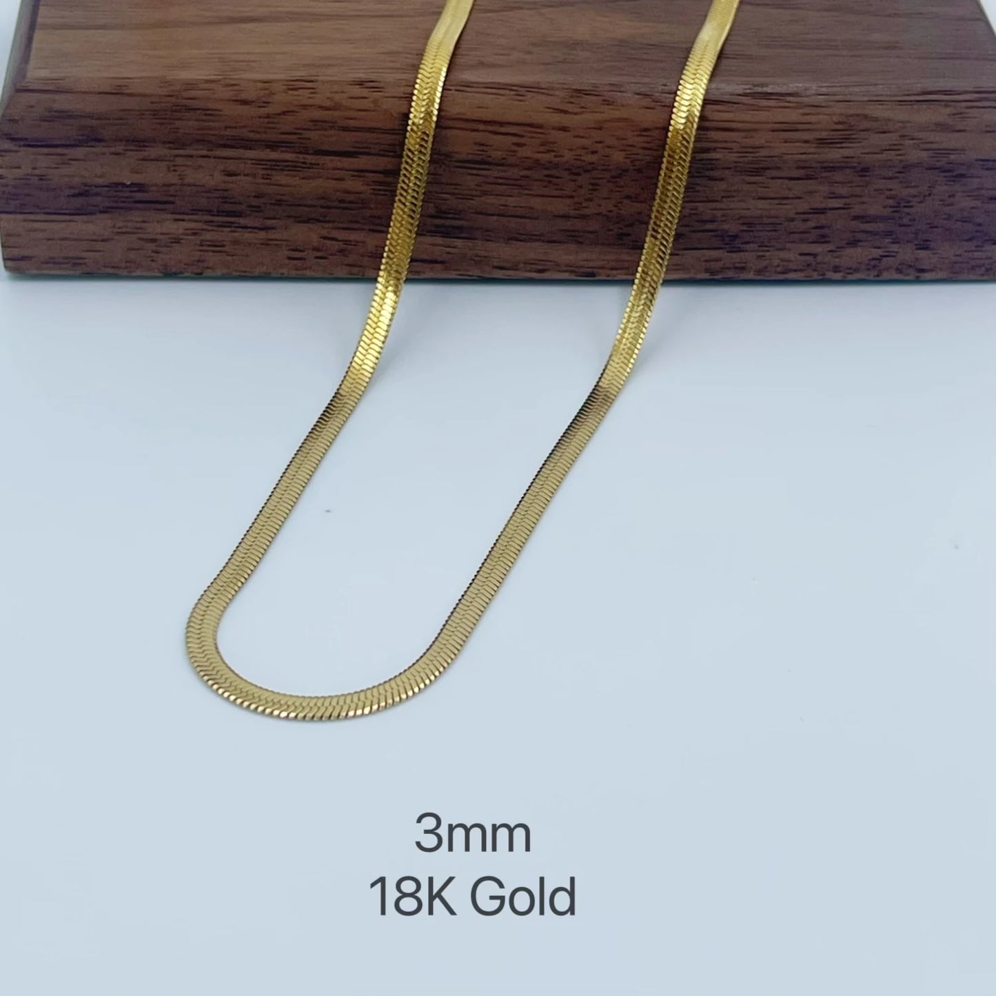 Minimalist Gold Snake Chain Necklace