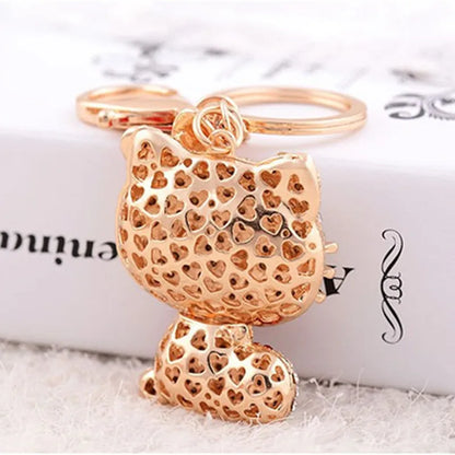 Hello Kitty Rhinestone Diamond Keychain
