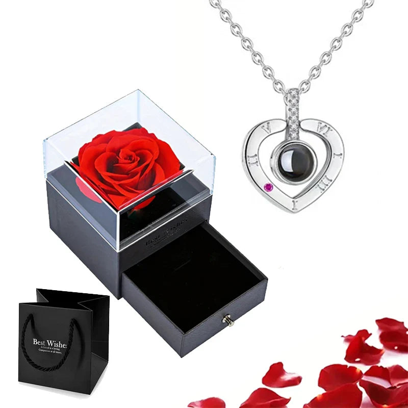 Eternal Bloom Rose Jewelry Box