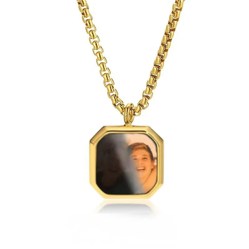 Qitian Custom Photo Heat Activated Necklace Thermal Imaging Magic