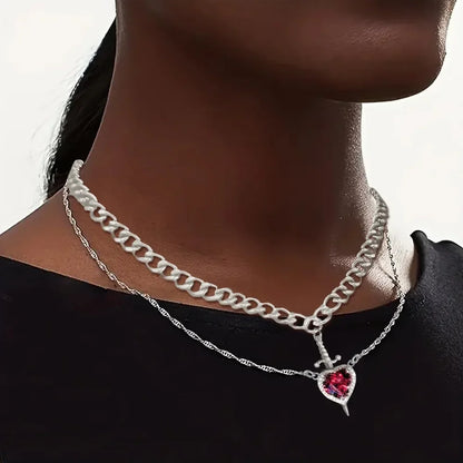 LoveGuard™ Heart Sword Necklace 💘🛡️