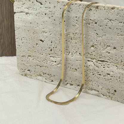 Minimalist Gold Snake Chain Necklace