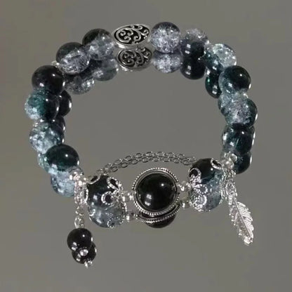 Aquamarine Crystal Star Bracelet