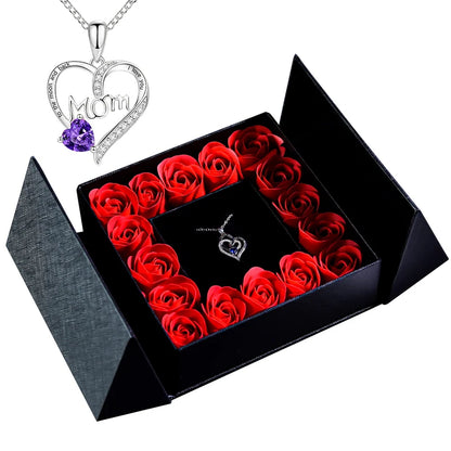 Eternal Rose Necklace & Pendant – A Gift of Timeless Beauty