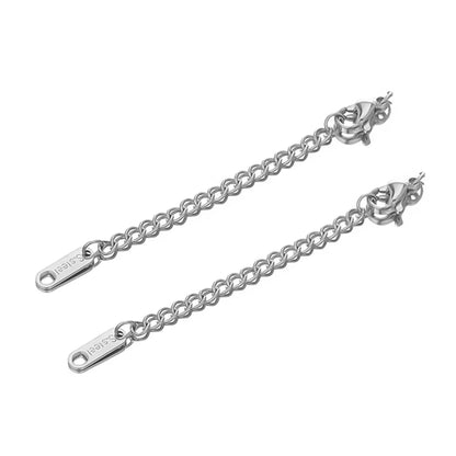 10pcs Stainless Steel Extension Extended Tail Chains Lobster Clasps