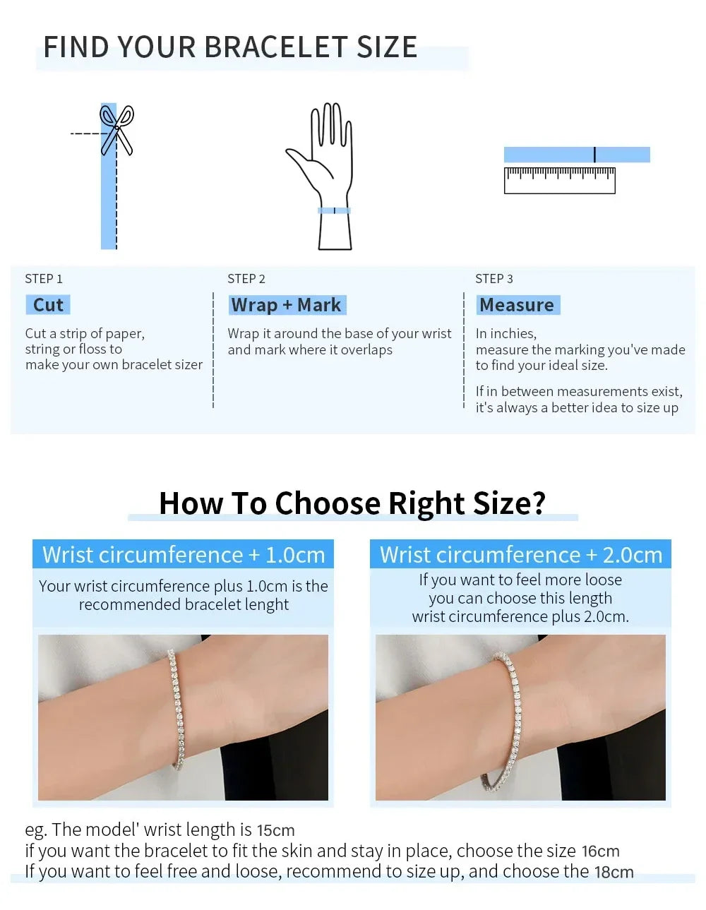 Mens Sterling Silver Bracelets -  Real 3/4/5/6.5MM Full Black Moissanite Tennis Bracelet for Women Men S925 Silver Link Bracelets Fine Jewelry