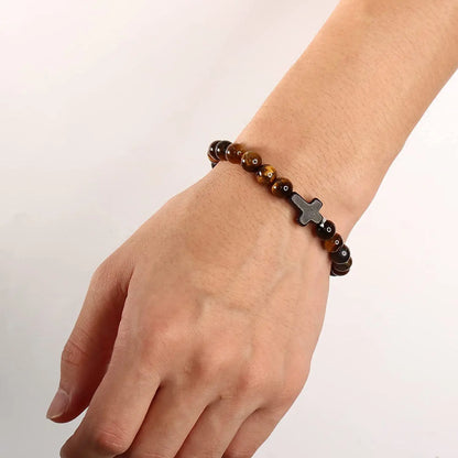 Men's Prayer Onyx Meditation Beads Bracelets