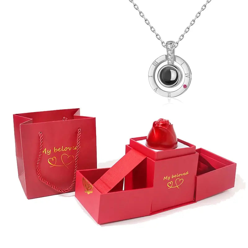 Elegant Rose Jewelry Box – Perfect for Valentine's Day Gifts