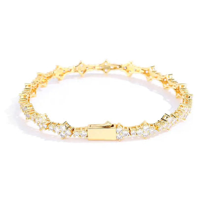 Hip Hop Jewelry Cross Tennis Necklace for Men Women Lead-Free Nickel-Free Skin-Safe Iced Out Bling CZ Tennis Chain Necklace Gift