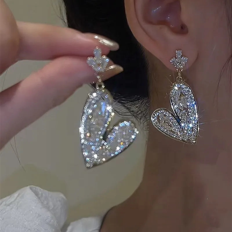 Elegant Mesh Zircon Earrings – Perfect for Parties & Gifting