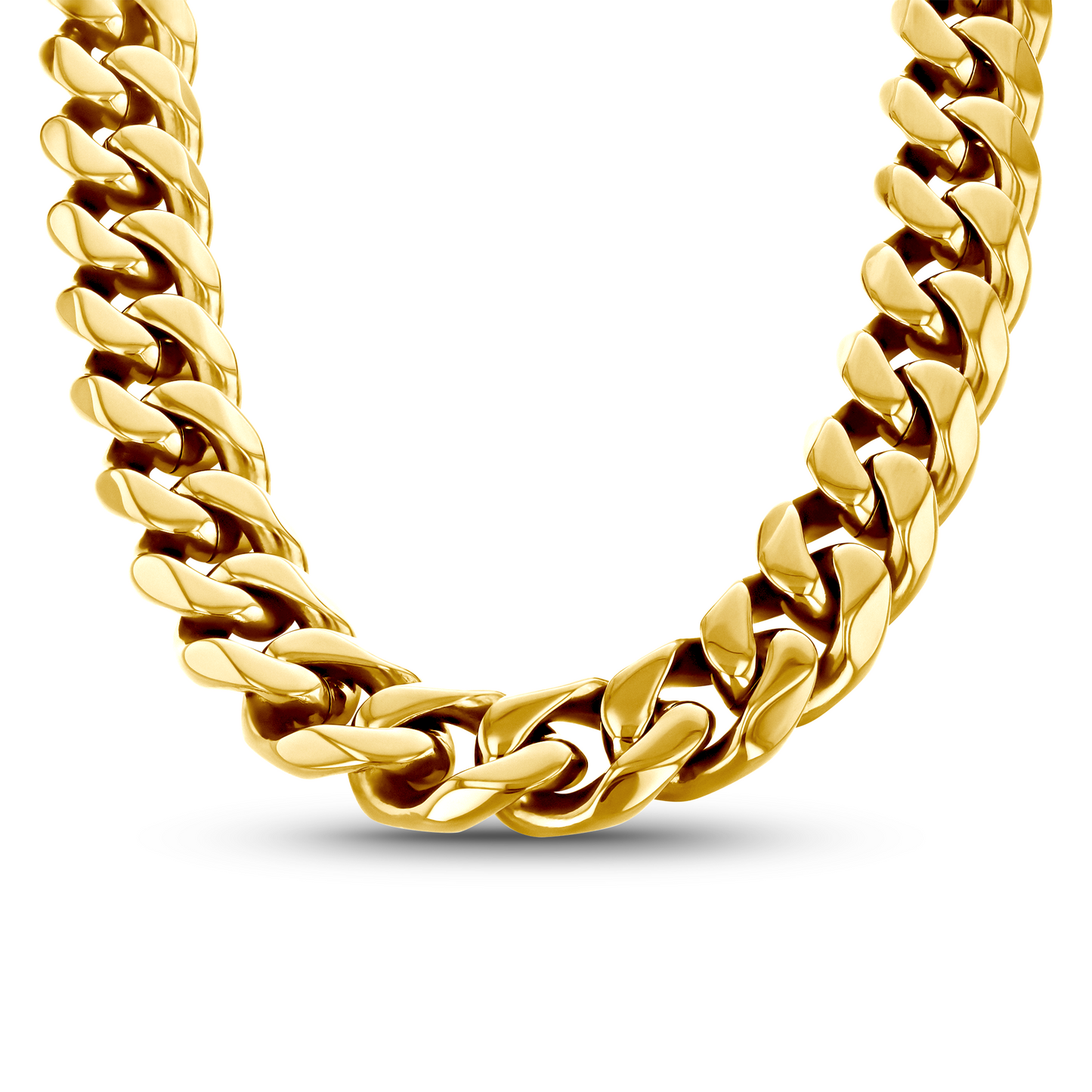 Gold Stainless Steel 14mm Chain - 22 Inch