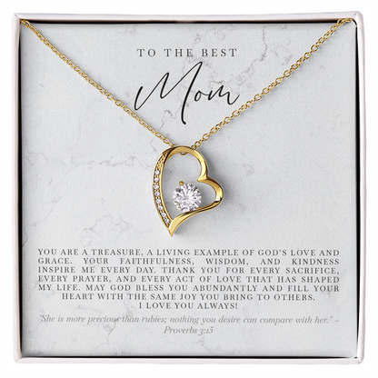 'More Precious Than Rubies' Love Necklace