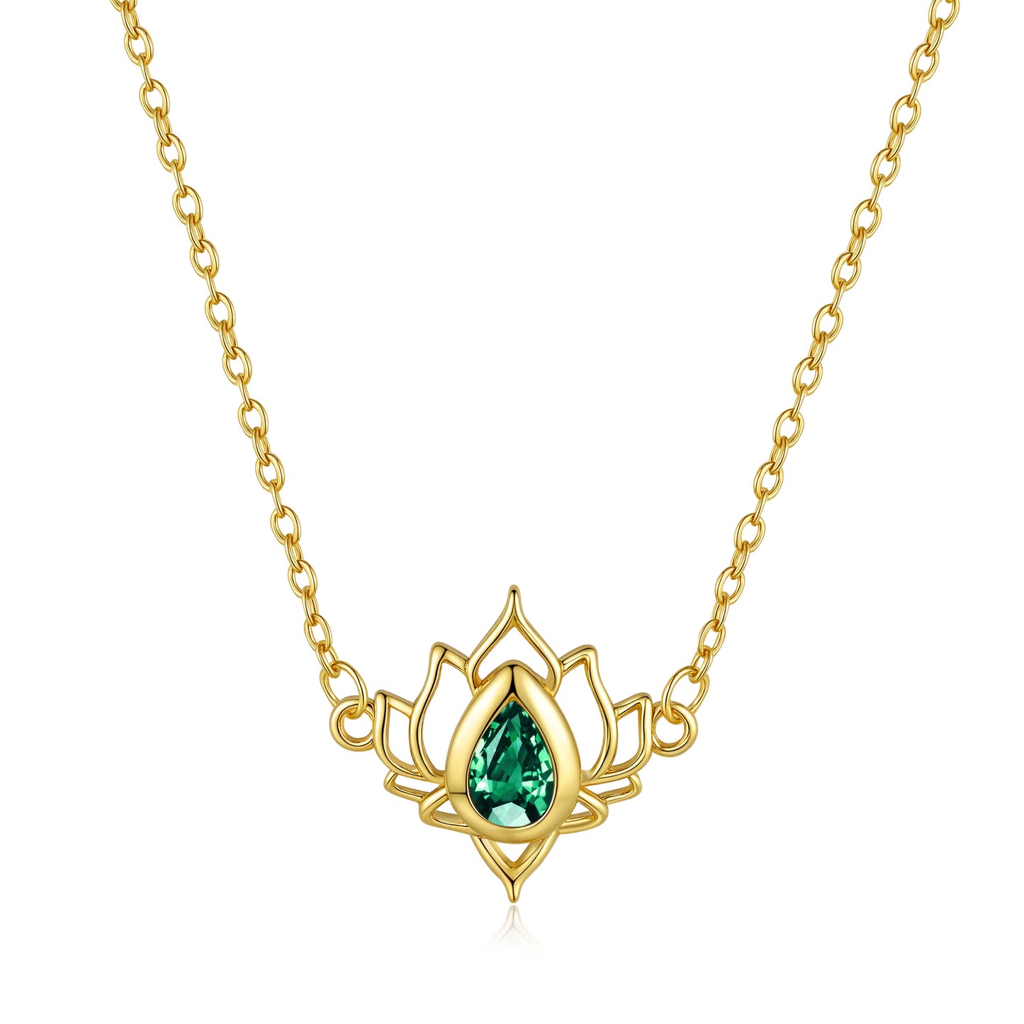Lvzuan Lotus Necklace For Women Fashion Hollowed-out Vintage