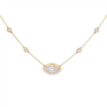 14K Yellow Gold Lab Grown Diamond By-the-Yard Necklace – 2.17ctw, 16–18", 4.6g
