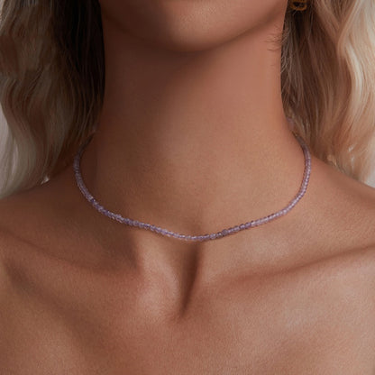 Elegant Amethyst Necklace S925 Sterling Silver Fashion